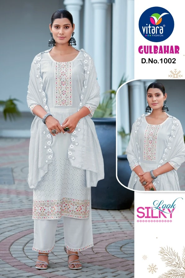Vitara Fashion Gulbahar Heavy Rayon Wholesale Readymade Salwar Suit Catalog — Wholesale Readymade Suit, MPA wholesale from Surat - Gallery Image 3